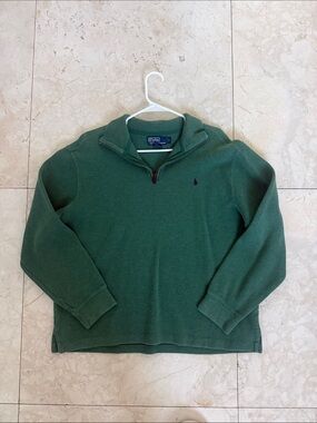 Polo by Ralph Lauren Dark Green Half-Zip Sweater